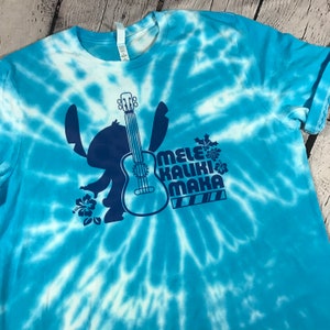 Mele Kalikimaka, Stitch inspired, Christmas, Holiday Tie dye, shirt