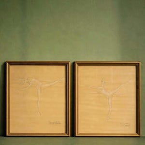 Pair of Sketches. Royal Ballet School, London