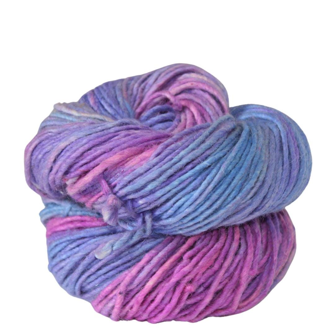 Merino Silk Wool in shades of Blue Silk Blend Merino-Silk yarn sport-dk weight Variegated & Tonal Yarn hand-dyed Sustainable Eco Brahmaputra
