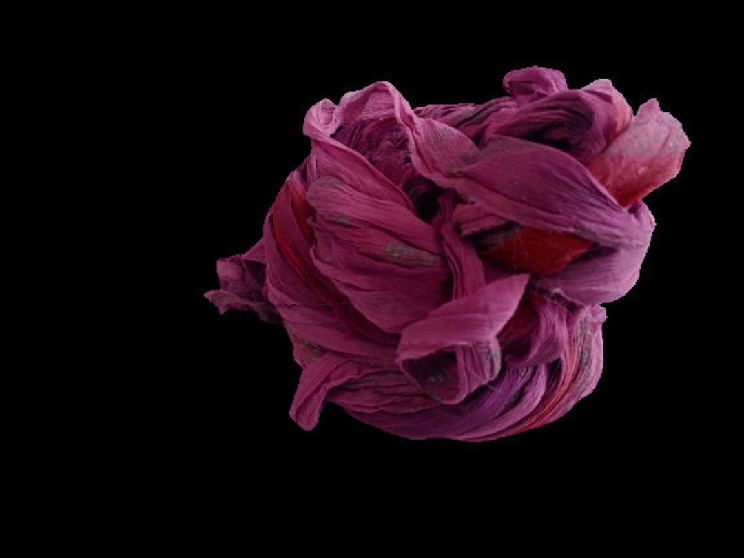 Sari Silk Ribbon Yarn - Super Bulky Vintage Recycled Silk | 30+ Yards For Knitting & Crochet