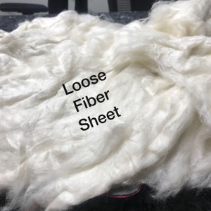 Mulberry Silk Loose Fiber | 18 oz to 36 oz  - silk fibres for spinning - silk fibres for needle felting -silk for wet felting -cocoon sheet