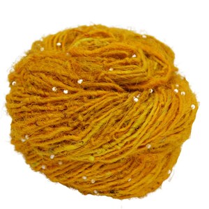 Recycled Sari Silk Beads Yarn: Eco-Friendly Knitting & Weaving Material image 5