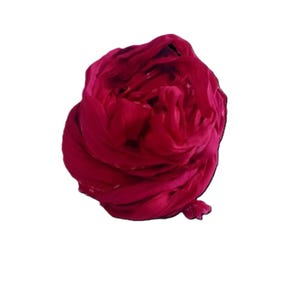 Sari Soie Ruban super encombrant - vert menthe - rubans de soie Sari  - idéal pour les médias mixtes, fabrication de tapis, bijoux