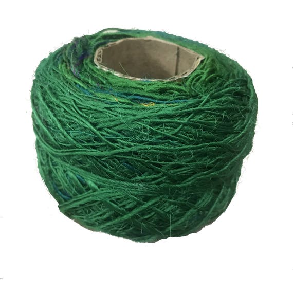 100g Recycled Sari Silk Ribbon Yarn Pure Himalaya Soft Knit Crochet Woven  Fiber