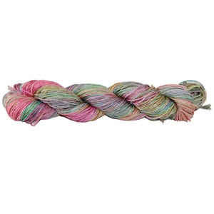 Pure Mulberry Silk yarn 3 ply - 260 yards - 50 Gms - - knitting, crochet, tatting, jewellery making, sock yarn, DK ,Fair Trade Sunflower