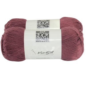 Knitsilk Soft Cotton Knitting Yarn – 100% Cotton | 100g (Approx. 200+ Yards) | Lightweight | For Knitting & Crochet | Pack of 2  | Brown