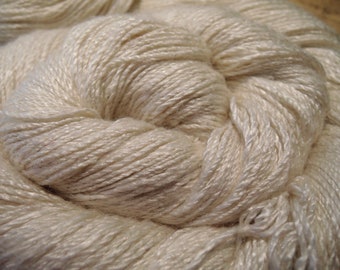 Premium 100% Eri Silk Yarn in Natural Color | 30/3 NM, Soft and Pure Ahimsa Silk | Weaving | Peace Silk Yarn | Carded | Laceweight |