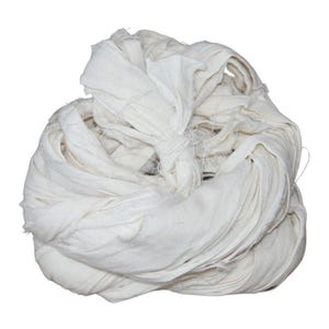 Filato di cotone Khadi filato a mano - Ideale per lavorare a maglia maglioni, sciarpe e creazioni artigianali uniche - Finitura opaca naturale - 22 iarde (70 g)