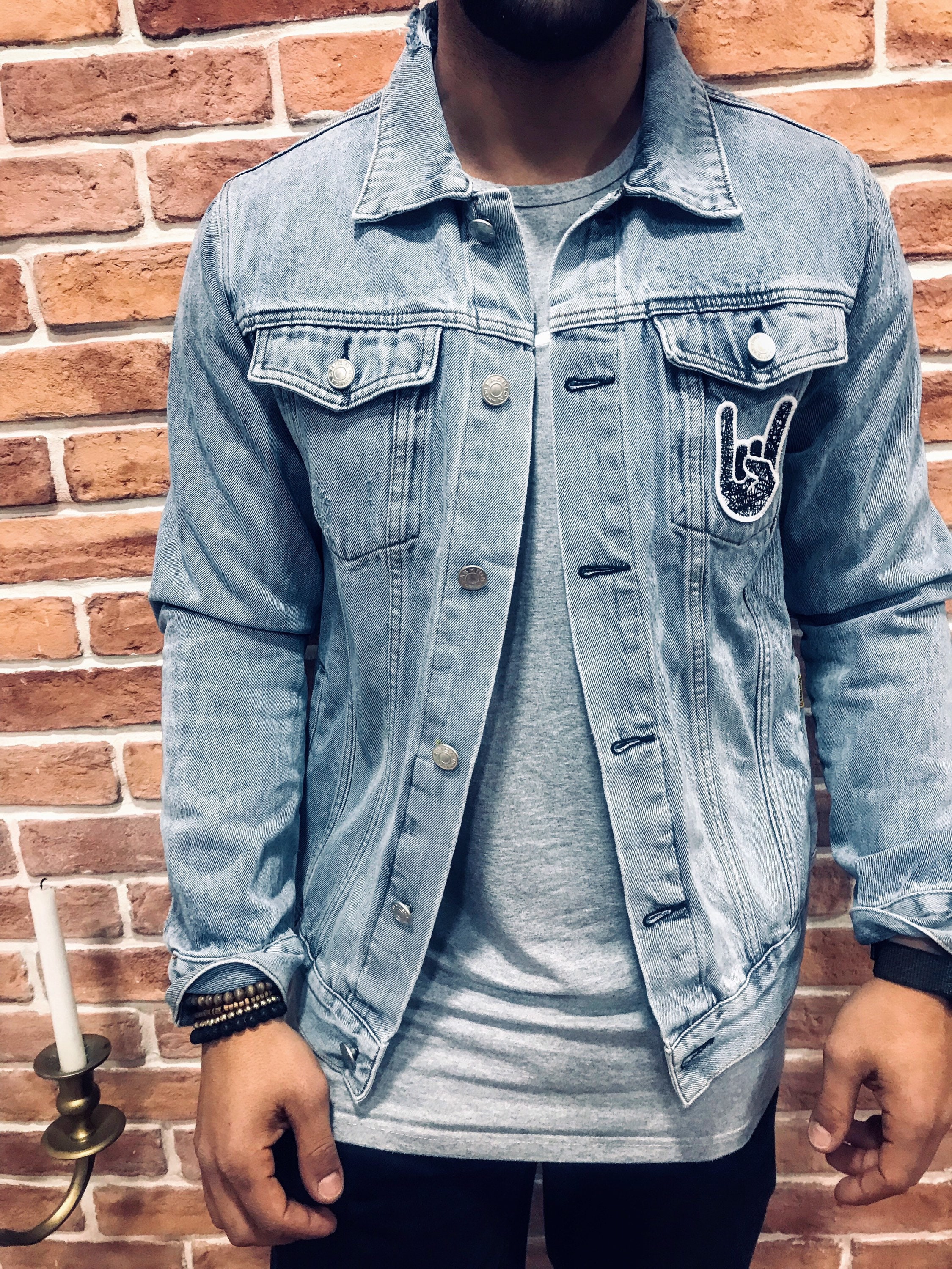 traje de mezclilla hombre