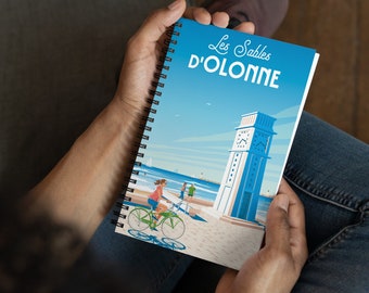 Les Sables d'Olonne Travel Journal Notebook, Spiral Notebook, Travelers notebook, bullet journal, Notepad, stationary, Housewarming Gift