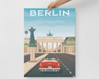 Berlin Germany Canvas, Travel Poster, Europe Wall Art, Large Canvas, Ready to hang art, Canvas Wall Art, Landscape Wall Art, Gift