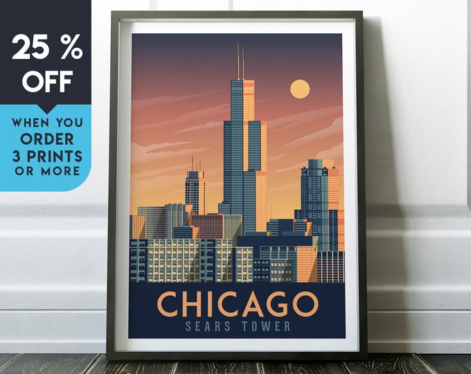 Toronto Skyline Vintage Canada Canadian Travel Advertisement Art Poster Print