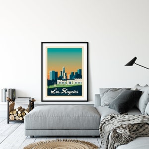 Los Angeles California Print, Griffith Museum, United States Print, Travel Gift, Travel Poster, USA Print, Housewarming, Birthday Gift image 8