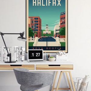 Halifax Print, Nova Scotia Print, The Clock Tower, Canada Print, Travel Gift, Travel Poster, USA Print, Housewarming, Birthday Gift image 3