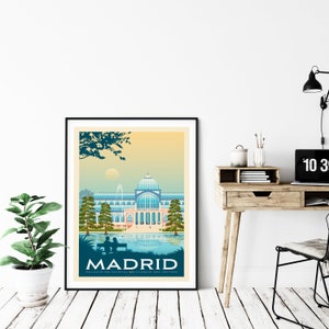 Madrid Travel Print, Palacio de Cristal, Travel Gift, Barcelona Poster, Europe Print, Spain Art Print, Travel Art Print, Housewarming Gift image 7