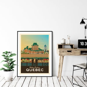 Quebec City Print, Quebec Print, Chateau Frontenac Print, Canada Print, Travel Gift, Travel Poster, USA Print, Housewarming, Birthday Gift image 8