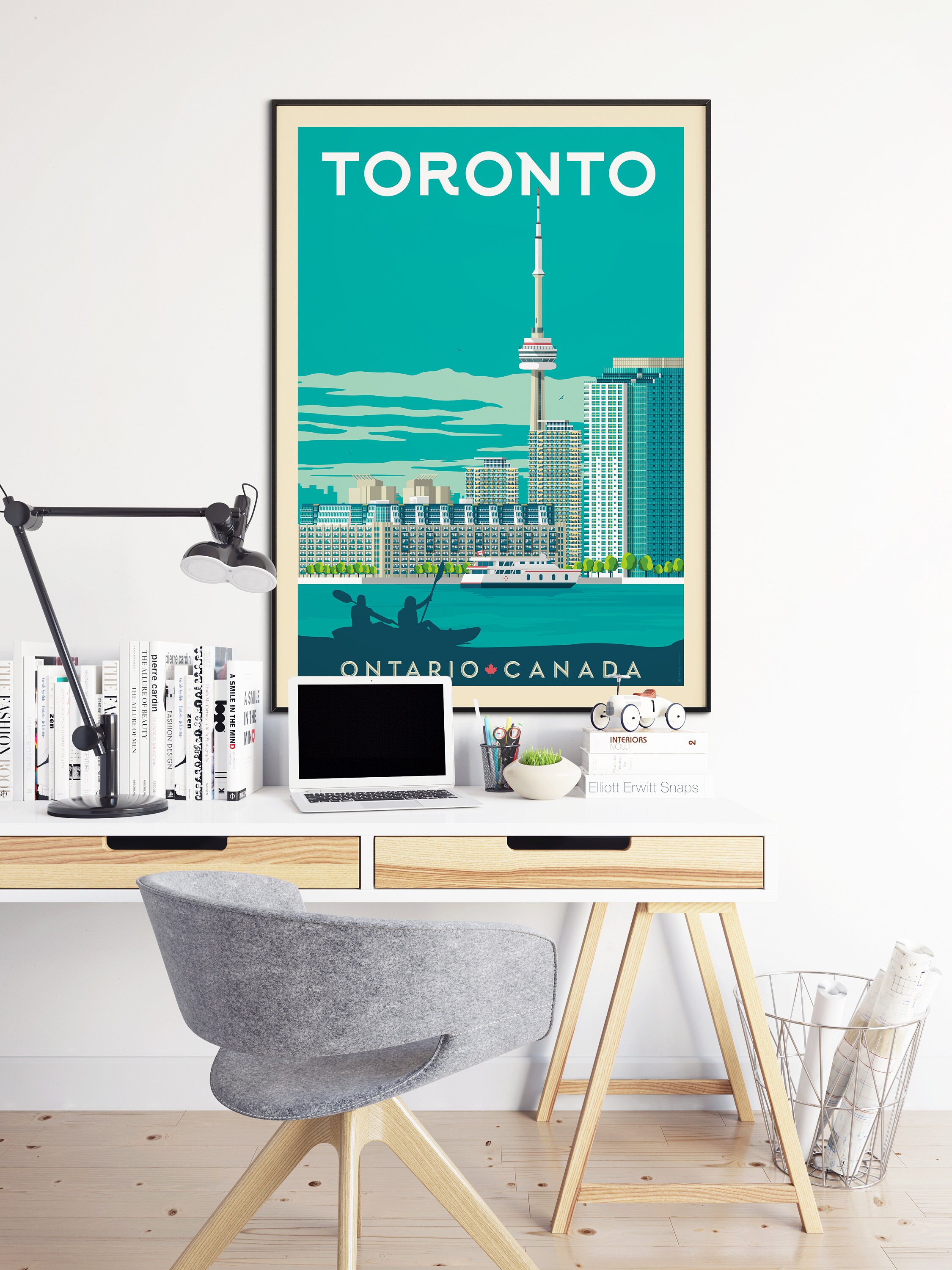 Toronto Print Toronto Vintage Travel Poster Canada Print