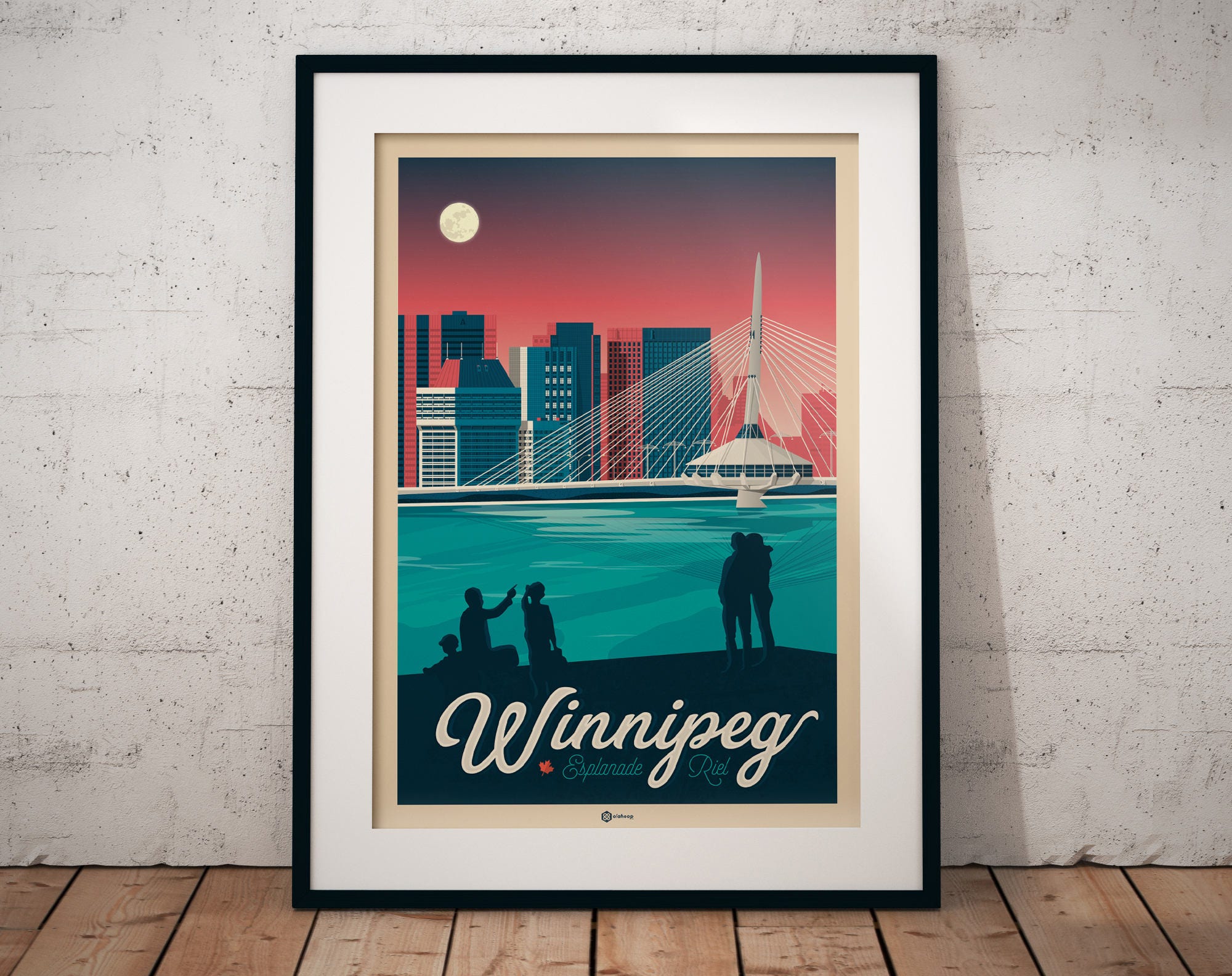  Winnipeg  Canada Vintage Print Vintage Travel Poster 