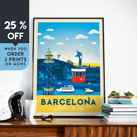 BARCELONA SPAIN TRAVEL ANTIQUE POSTER A1 SIZE PRINT FOR YOUR FRAME ART PAINTING
