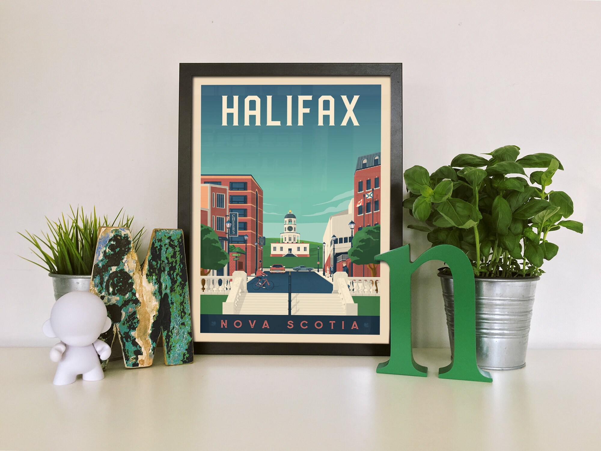 Halifax Print Halifax Vintage Travel Poster Canada Print Etsy