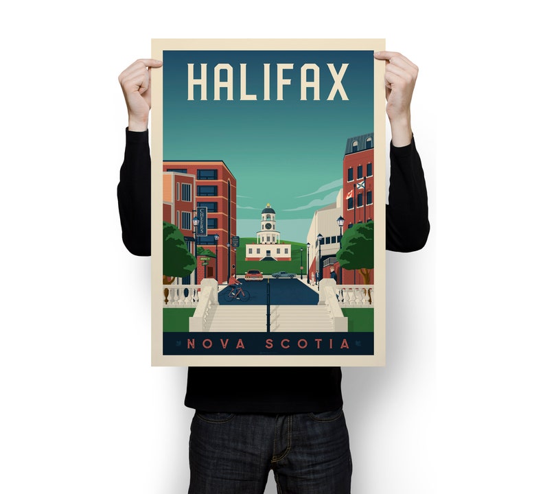 Halifax Print, Nova Scotia Print, The Clock Tower, Canada Print, Travel Gift, Travel Poster, USA Print, Housewarming, Birthday Gift image 5