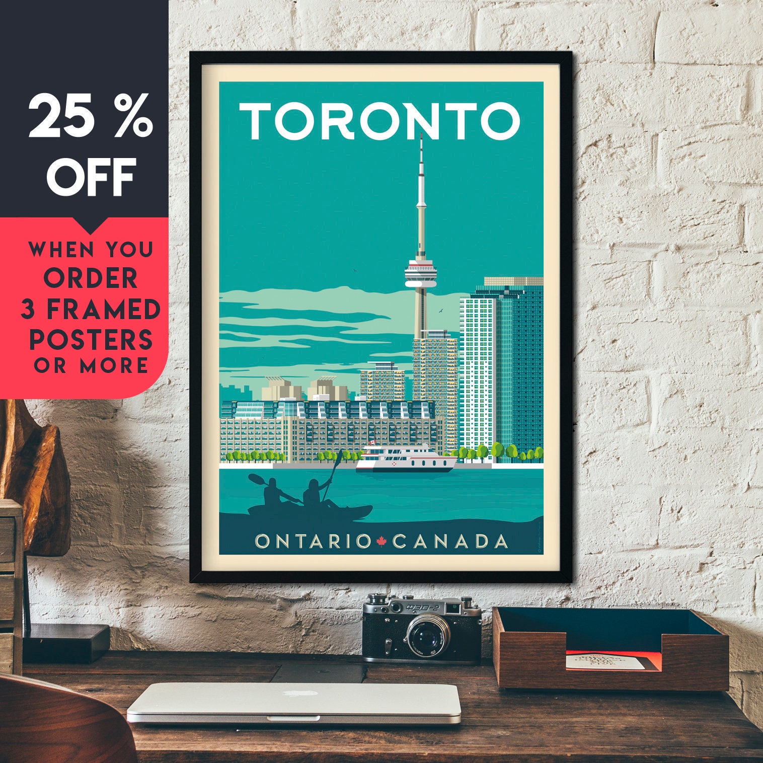 Toronto Print Toronto Vintage Travel Poster Canada Print