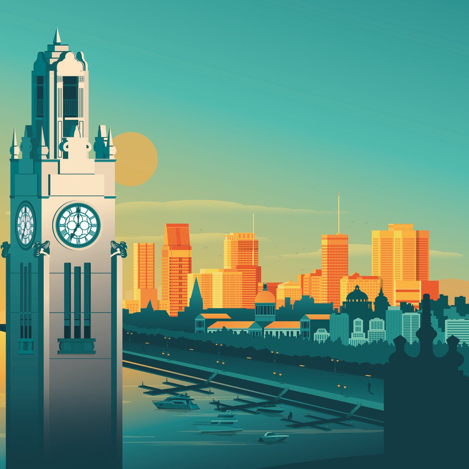 Affiche Voyage Montréal Poster vintage Montréal Affiche Etsy Canada