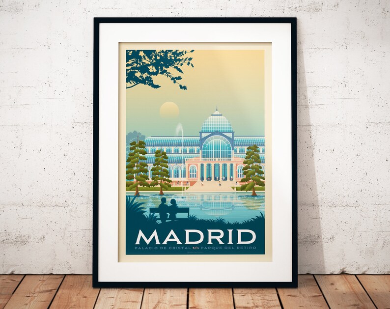 Madrid Travel Print, Palacio de Cristal, Travel Gift, Barcelona Poster, Europe Print, Spain Art Print, Travel Art Print, Housewarming Gift image 6