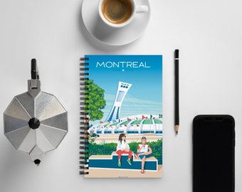 Montreal Quebec Canada Travel Journal Notebook, Spiral Notebook, Travelers notebook, bullet journal, notepad, stationary, Housewarming Gift