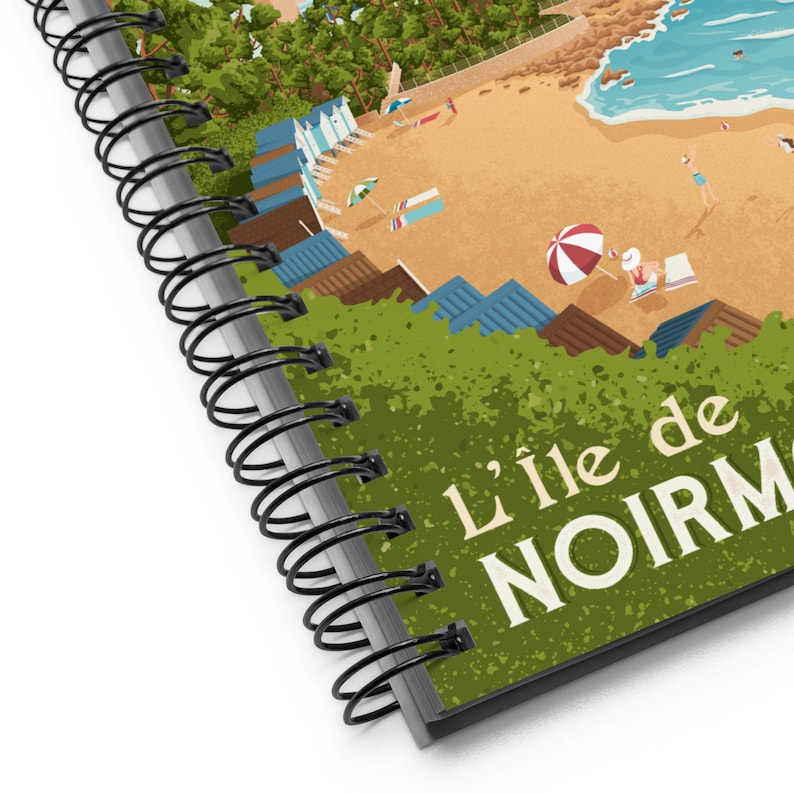 Ile Noirmoutier France Travel Journal Notebook, Spiral Notebook, Travelers notebook, bullet journal, notepad, stationary, Housewarming Gift