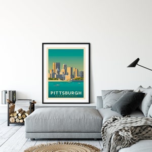 Pittsburgh Print, Pennsylvania Print, Steel City, United States Print, Travel Gift, Travel Poster, USA Print, Housewarming, Birthday Gift image 8