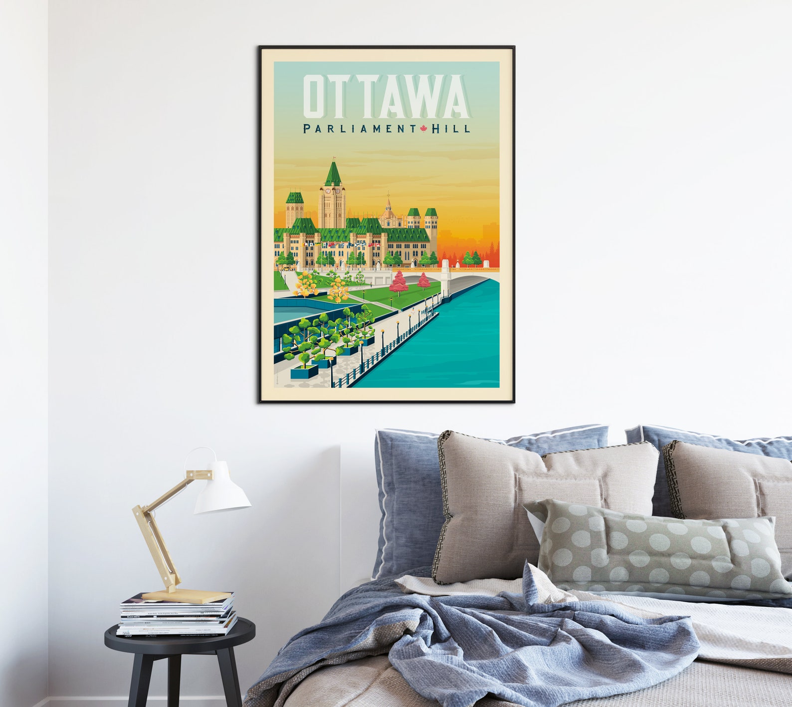 Ottawa Print Ottawa Vintage Travel Poster Canada Print Etsy