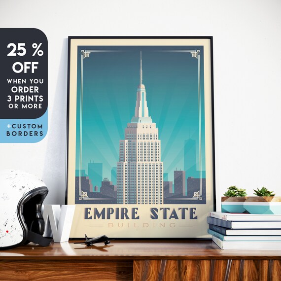 France New York House Retro Architecture Poster Cityscape Canvas Wall Art Print 