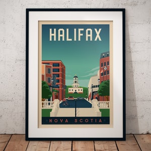 Halifax Print, Nova Scotia Print, The Clock Tower, Canada Print, Travel Gift, Travel Poster, USA Print, Housewarming, Birthday Gift image 6