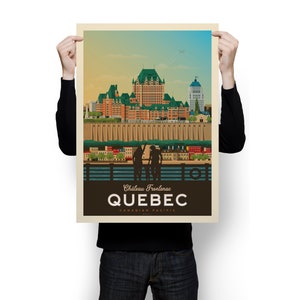 Quebec City Print, Quebec Print, Chateau Frontenac Print, Canada Print, Travel Gift, Travel Poster, USA Print, Housewarming, Birthday Gift image 5