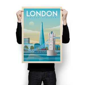 London Art Print, London Wall Art, England Art Print, London Poster, London Gift, Travel Gift, Travel Poster, Housewarming, Wedding Gift image 5