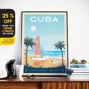 Havana Art Print, Cuba Art Print, Cuba Painting, Cuban Art, Havana Wall Art, Travel Gift, Travel Poster, Housewarming Gift, Home Decor