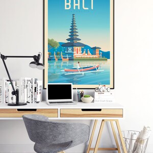 Bali Art Print, Indonesia Print, Asia Poster, Wild Print, Nature Print, Travel Print, Travel Poster, Wall Decor, Housewarming Birthday Gift image 3