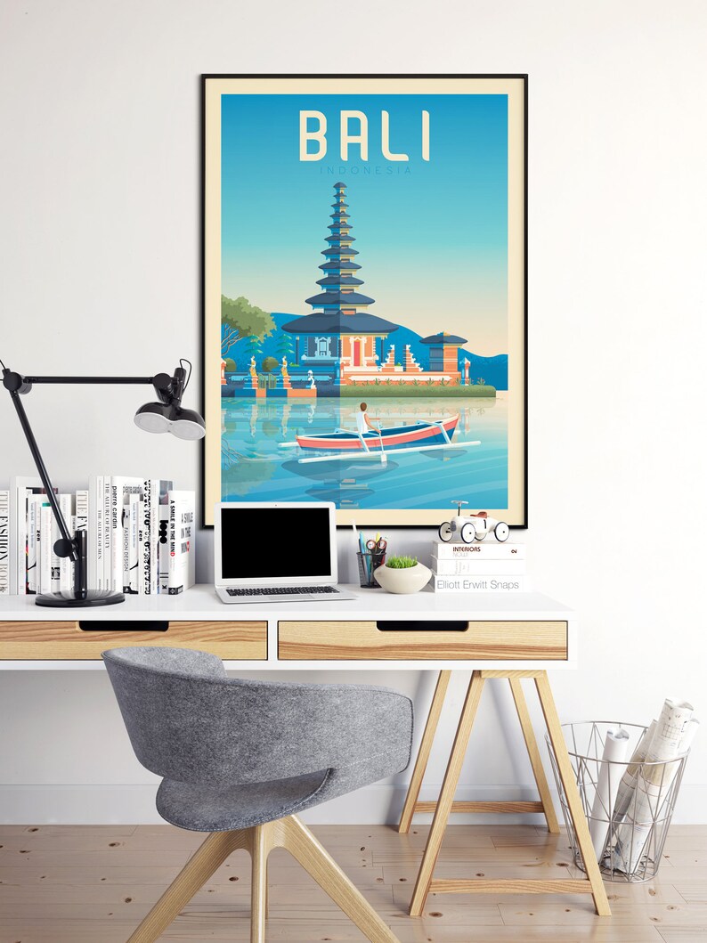 Bali Art Print, Indonesia Print, Asia Poster, Wild Print, Nature Print, Travel Print, Travel Poster, Wall Decor, Housewarming Birthday Gift image 3