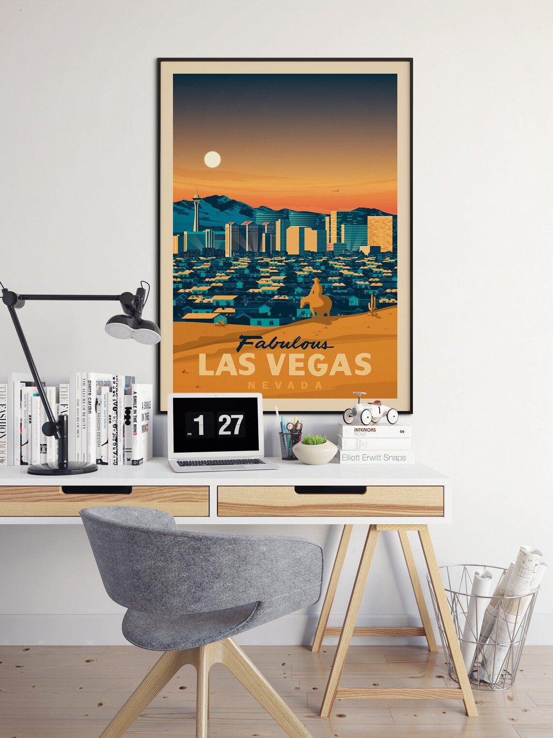 Las Vegas Print Las Vegas Vintage Travel Poster Nevada | Etsy