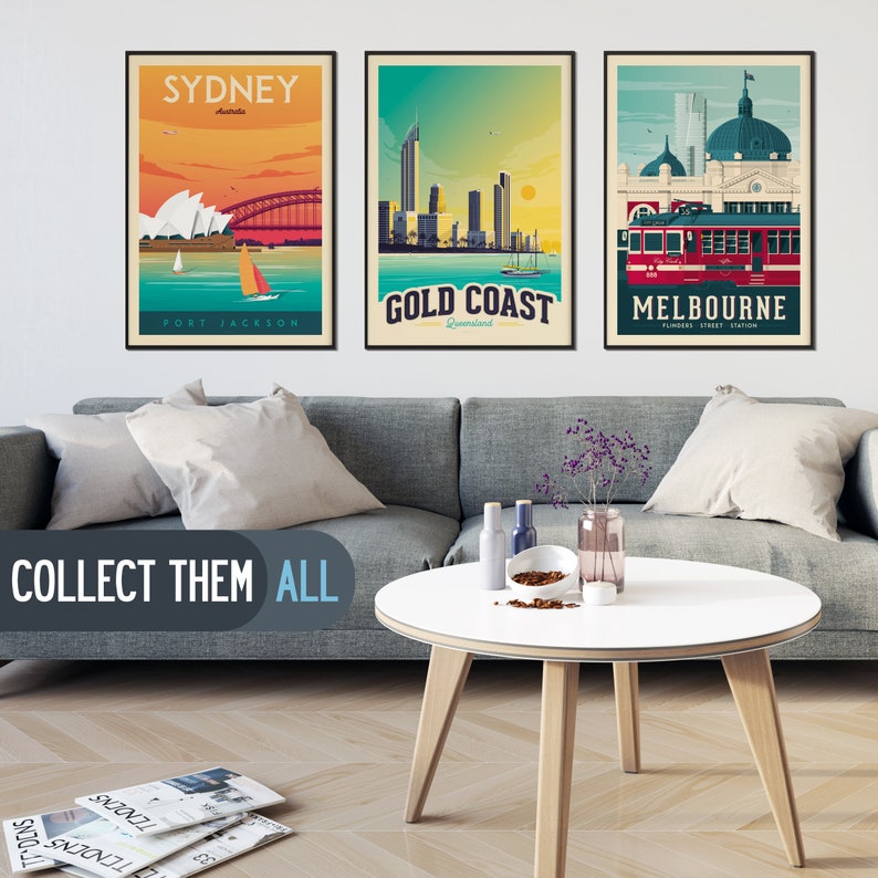 Auckland Print Auckland Vintage Travel Poster New Zealand Etsy