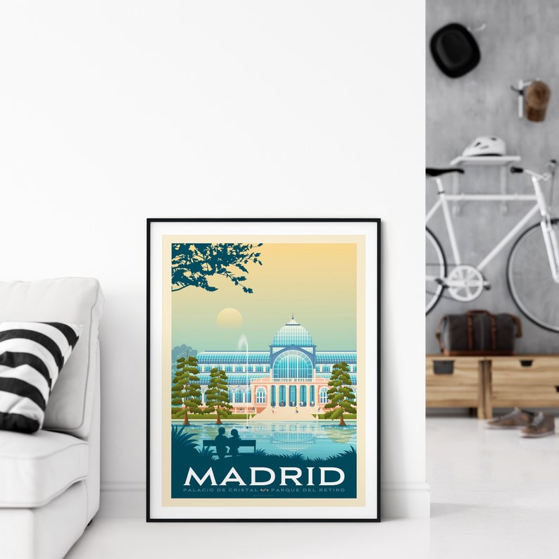 Madrid Travel Print, Palacio de Cristal, Travel Gift, Barcelona Poster, Europe Print, Spain Art Print, Travel Art Print, Housewarming Gift image 8