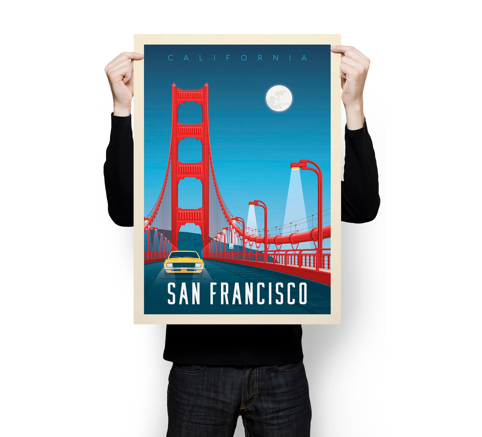 San Francisco Print San Francisco Vintage Travel Poster Etsy
