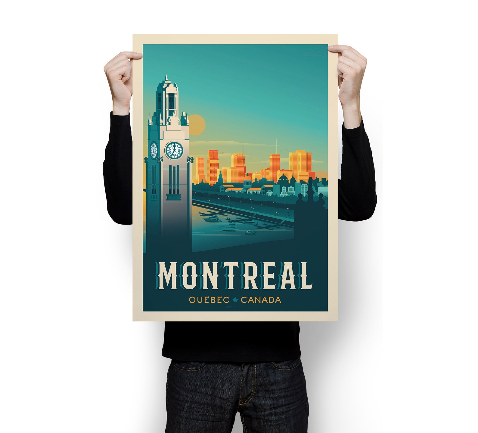 Affiche Voyage Montréal Poster vintage Montréal Affiche Etsy France