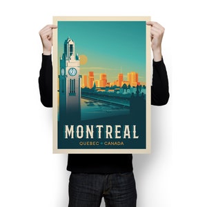 Montreal Print, Quebec Print, City Skyline, Canada Print, Travel Gift, Travel Poster, USA Print, Housewarming, Birthday Gift image 5