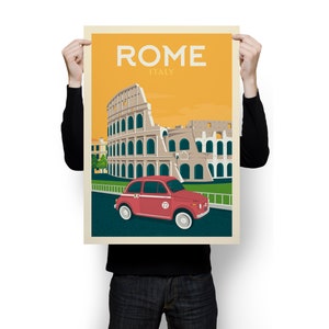 Rome Art Print, Italy Art Print, Roma Print, Italy Poster, The Colosseum Print, Travel Gift, Travel Poster, Europe Print, Housewarming image 5