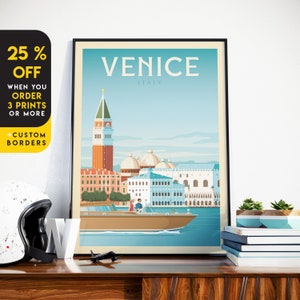 Venice Art Print, Venezia Italy Art Print, Venice Painting, Travel Gift, Travel Poster, Engagement, Wedding, Anniversary, Housewarming Gift