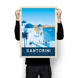 Santorini, Greece Art Print, Santorini Wall Art, Travel Print, Travel Poster, Europe Print, Wall Decor, Housewarming Gift, Anniversary Gift image 5