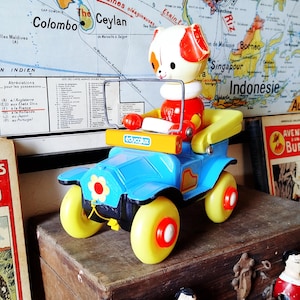 Vintage Authentic Educalux Car Truck | Pull Along | Rare Plastic Old Toy | Vintage retro | Collection gift / Oldtimer car | Birthday gift