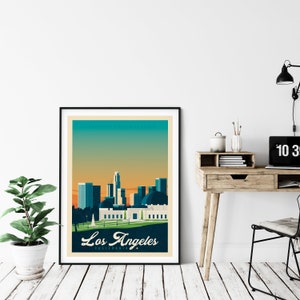 Los Angeles California Print, Griffith Museum, United States Print, Travel Gift, Travel Poster, USA Print, Housewarming, Birthday Gift image 7